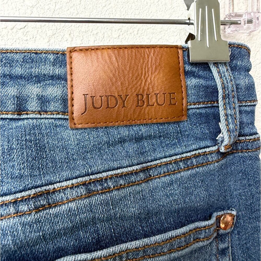 Judy Blue Flare Jeans Double Seam Stretch High Rise - Picture 8 of 15